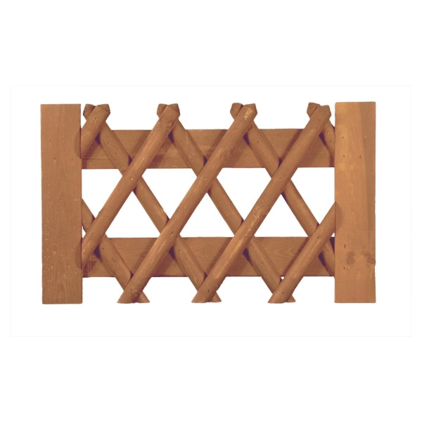 T&J Jägerzaun Tor 100 x 60 cm, Latten 55 mm, kdi braun, ohne Beschlag, ohne Pfosten, 16920