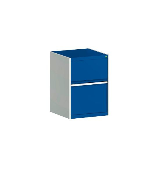 bott cubio Entsorgungsdepot mit Frontklappe Behälterschublade, 3 Behälter BxTxH: 1300 x 650 x 900 mm, RAL 7035/5010, 40022151.11V
