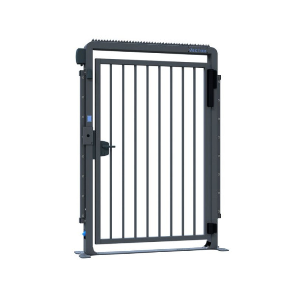 STEIN HGS Sicherheitstür V-Door-Compact-Fix-Basic, anthrazit (RAL 7016), 1290 mm, 80518.0003