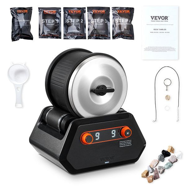 VEVOR Steinpolierset Steinpolierer Steinschleifmaschine, Einstellbar 1,81kg, YSDMJHSSDKDZLXA8PV2