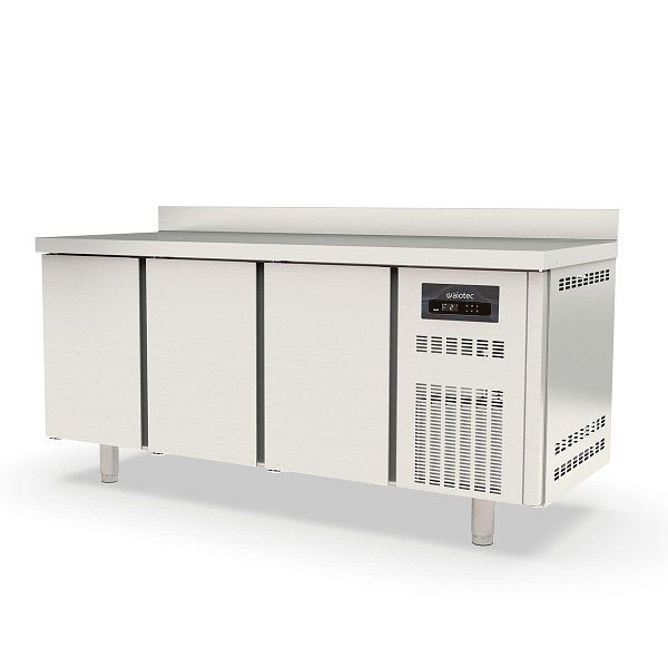 Vaiotec TOPLINE Kühltisch 700 / 3-fach GN1/1 mit 3 Türen und Aufkantung, 10295