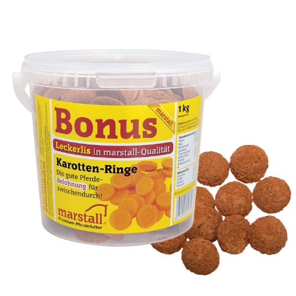 Marstall Bonus Karottenringe 1 kg Eimer, 51711066