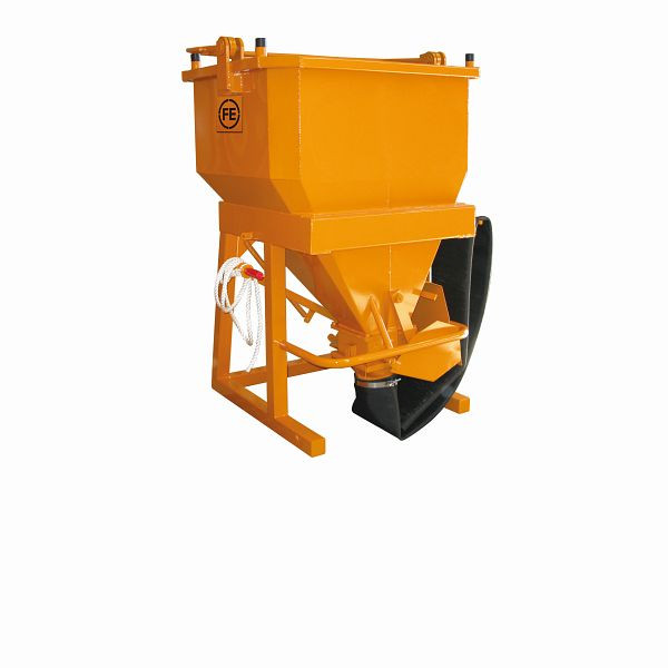 Eichinger Betonsilo, 1033.4, 300 Liter, quadratisch und abgerundet, Bügel, Handhebel, zentraler Auslass, Auslaufschurre, 10330410030000