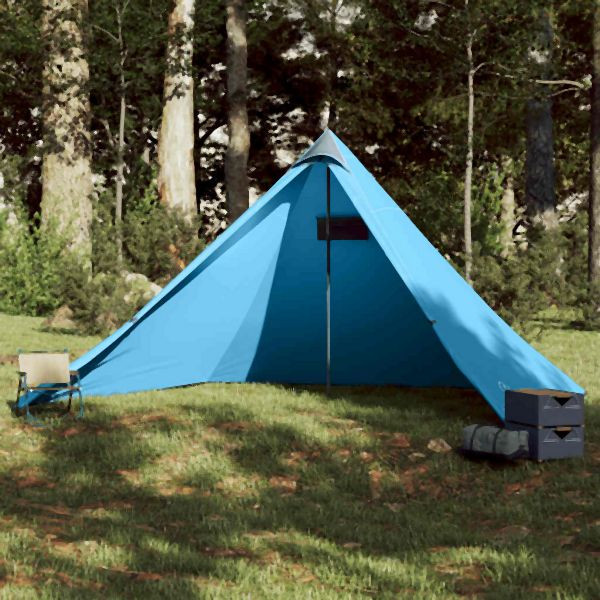 vidaXL Tipi-Familienzelt 7 Personen Blau Wasserdicht, 94711