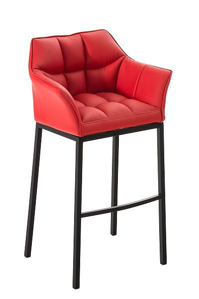 CLP Barhocker Damaso B mit 4-Fuß Gestell, rot, 101159705