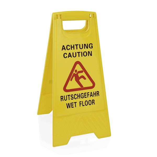 WAS Aufsteller Achtung Rutschgefahr, 63 cm, Kunststoff, 4475650