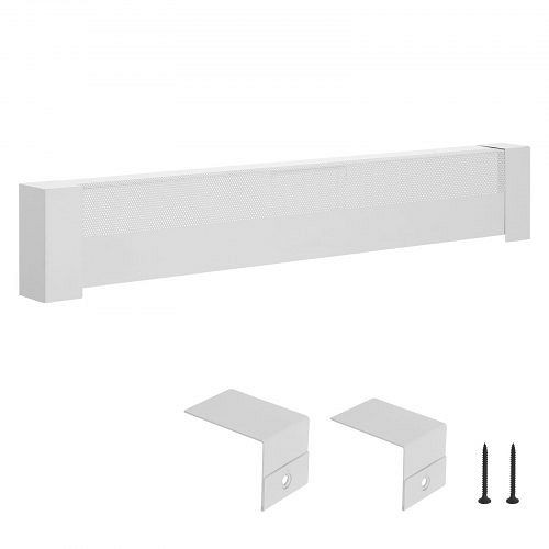 VEVOR Heizungsabdeckung Basic 1221x80x193mm, Stahl, für elektrische Heizkörper, Schlafzimmer, weiß, DBJRQGTHJBAS9ZWO4001V0