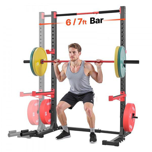 VEVOR Power Rack 445 kg, multifunktionales Squat Rack für Heimfitnessstudio mit 6 Bandstiften, LGXSDJKDJKD0KSOIL001V0