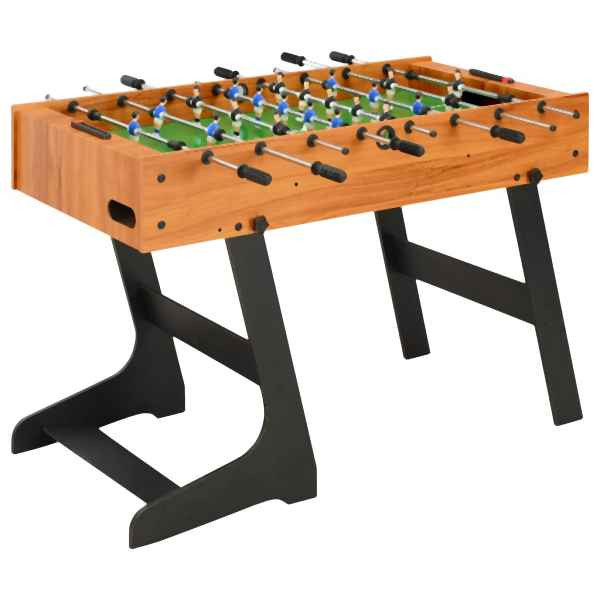 vidaXL Klappbarer Kickertisch 121 x 61 x 80 cm Hellbraun, 91941
