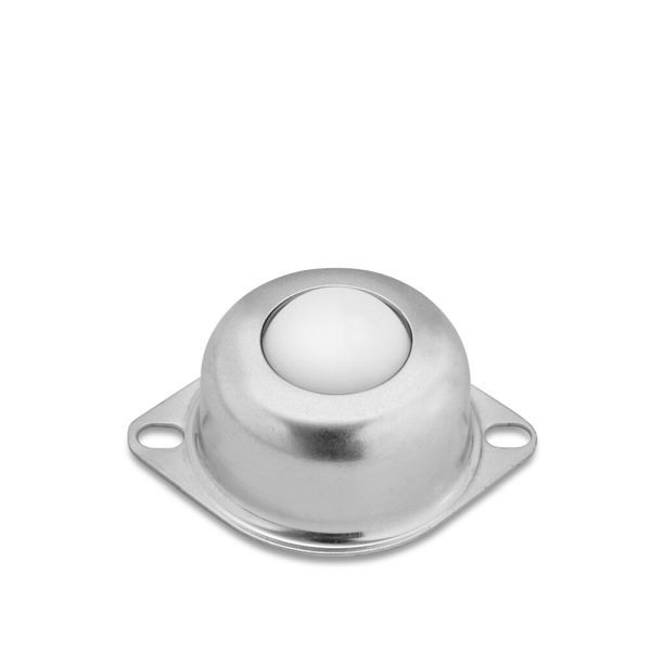 Torwegge Kugelrolle mit Nylonkugel (2-Loch Befestigung), VE: 20 Stück, KR-F-25-KU, 0014742