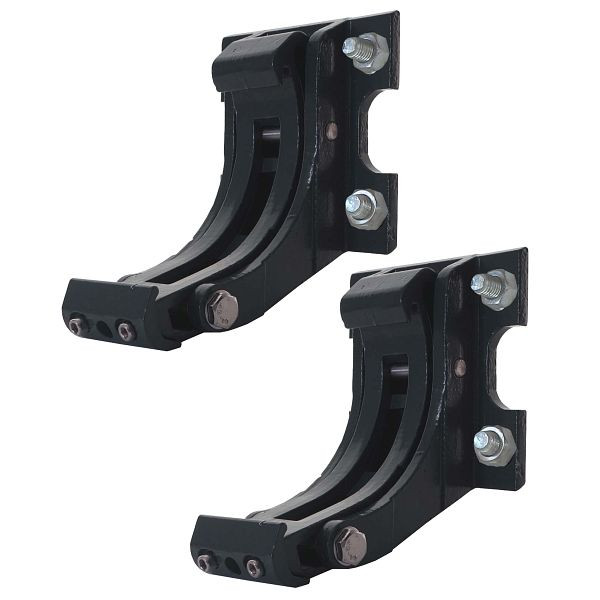 Mendler 2er-Set Wandhalterung für Markise T122, T123, Wandkonsole Wandmontage Adapter, anthrazit, 58310