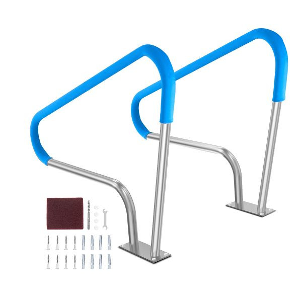VEVOR Pool Handlauf Haltegriff Pooleinstieg Einstieghilfe, 1220x905x100mm, Set bestehend aus 2 Stück, BXGYCFSDDB482MQJZV0