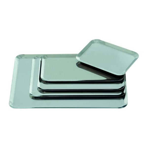 Schneider Auslagetablett/Serviertablett, aus Edelstahl, 380 x 280 x 10 mm, 154034
