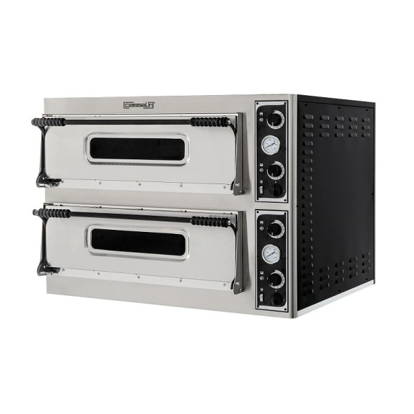 Casselin Elektrischer Pizzaofen 2x6 Pizzen 35cm, CFRPE2635
