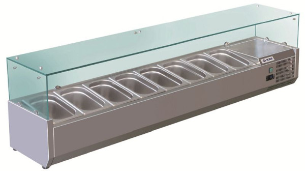 KBS Kühlaufsatz RX1800, mit Glasaufbau 8x GN 1/3, 340180
