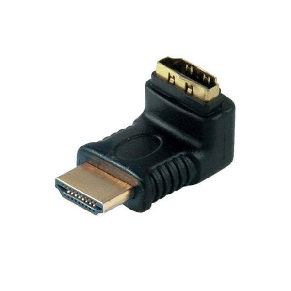 shiverpeaks BASIC-S, Adapter, HDMI-Stecker auf HDMI-Kupplung, Winkelausführung, Abgang nach oben, vergoldete Kontakte, BS77407-1