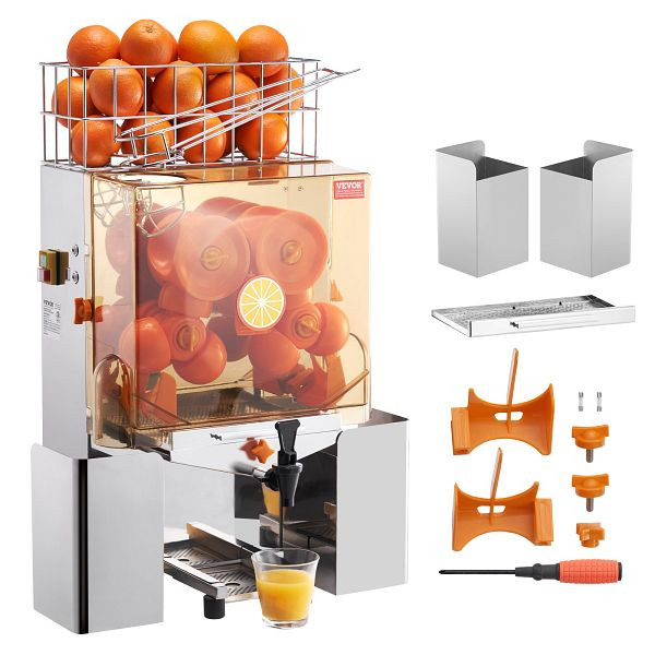 VEVOR Kommerzielle Orangensaftpresse, 120 W, Saftpresse, Extraktor, Wasserhahn, TSZDJLCZJBZDBH6R7V2