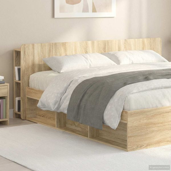 vidaXL Kopfteil Schrank mit Speicher Sonoma-Eiche Holzwerkstoff, 8001230
