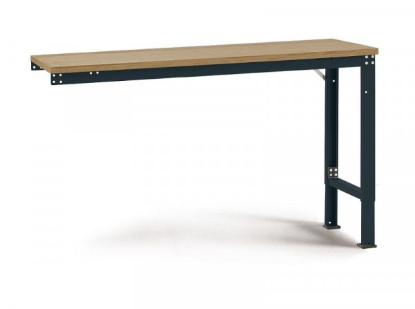 Manuflex Arbeits-Anbautisch UNIVERSAL Spezial mit Multiplexplatte, BxTxH = 2000 x 1200 x 722-1022 mm, Anthrazit, AU8135.7016