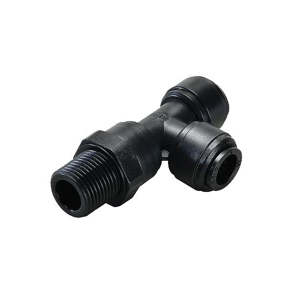 timmer B-LEdk-8-3/8-KU-H2O, L-Einschraubverschraubung konisch, aus Kunststoff, drucklos einstellbar, für Wasser, VE: 10 Stück, 03080476