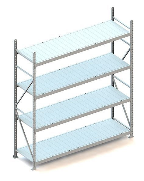 Meta MINI-RACK GR 2500x2200x650 mm, verzinkt, mit Stahlpaneele, Bodenanzahl: 4, 20051297