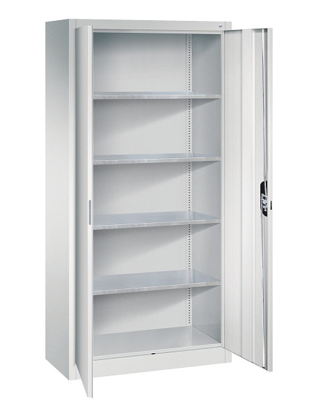 C+P Flügeltürenschrank Acurado, H1950xB930xT400mm, 7035/7035, Traglast 70 kg, 8920-00 S11252