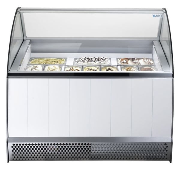 ISA Speiseeisvitrine BERMUDA LX 10 UM, steckerfertig, Umluftkühlung, 453200001410