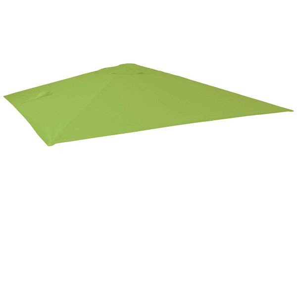 Mendler Ersatz-Bezug für Luxus-Ampelschirm HWC-A96, Sonnenschirmbezug Ersatzbezug, 3x4m (Ø5m) Polyester 3,5kg, hellgrün, 76848