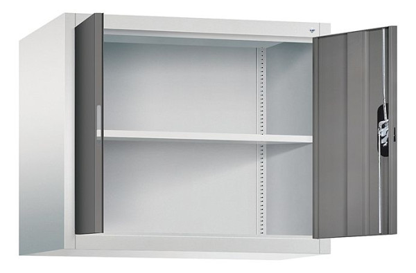 C+P Aufsatzschrank Acurado, H790xB930xT500mm, Farbe: Lichtgrau / Vulkangrau, Muldengriff, 9285-000 S10197