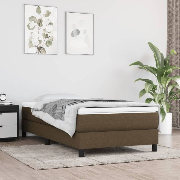 vidaXL Taschenfederkernmatratze Dunkelbraun 120x190x20 cm Stoff, 4007144