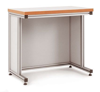 Manuflex Sichtblenden extra zu ALU Pulttisch für stehende Tätigkeiten, für BxT = 2000 x 800 mm, ZB8036