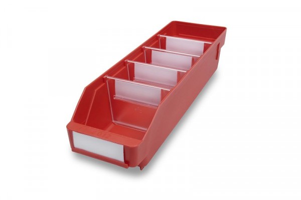 Stemo Lagerkasten 4012 rot, Abmessungen (LxBxH): 400x120x95mm, VE: 30 Stück, 520202