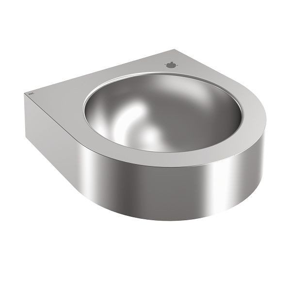 KWC Wandtrinkbrunnen, ANIMA, Edelstahl, 345x118x350 mm, Hahnloch, 2030072219