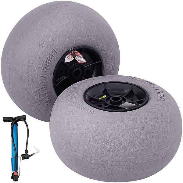 VEVOR 13 Zoll Ballonräder Reifen, TPU Strandräder Ersatz-Ballon-Sandreifen 55 kg Tragfähigkeit 2-3 PSI Niederdruck, VE: 2 Stück, STLYCBDDWC12QYXY9V0