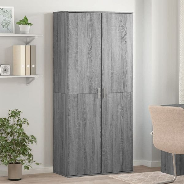 vidaXL Schuhschrank Grau Sonoma 80x39x178 cm Holzwerkstoff, 3276677