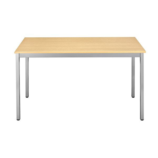 Bisley Mehrzwecktisch, Breite 1800 mm, Tiefe 800 mm, 19mm Tischstärke, 300 aluminium x BC buche, MT1808BC300