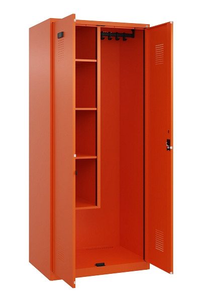 C+P Putzmittel-Spind Evolo PLUS, 2 Abteile, 1850x800x500mm, 2004/2004, Zylinderschloss, 049100-02 S10050