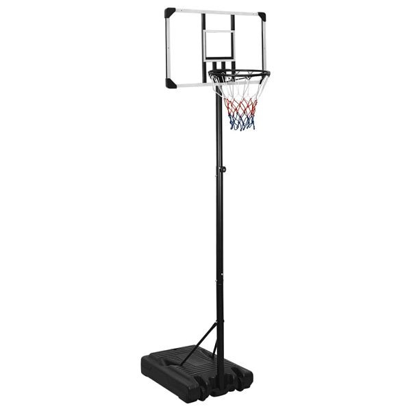 vidaXL Basketballständer Transparent 235-305 cm Polycarbonat, 93654