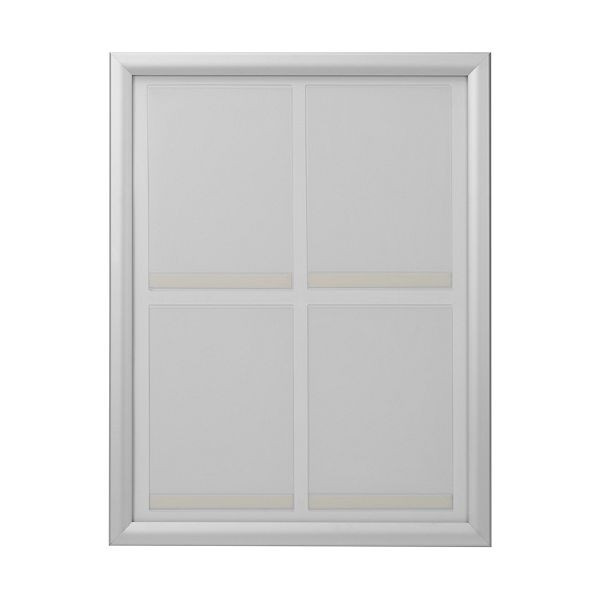 VKF Renzel Aushangsystem / Plakattafel / Regenwasserfester Klapprahmen „Broker”, 4x DIN A4 Hochformat, 562 x 718 mm (BxH), 50.0151.27