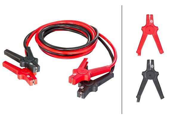 HELLA Starthilfekabel, 12/24V, 480A, Kabel: 4.5m, ohne Überspannungsschutz, 8KS 236 690-001