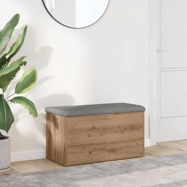 vidaXL Aufbewahrungsbank Artisan-Eiche 82 x 42 x 45 cm Holzwerkstoff, 857618