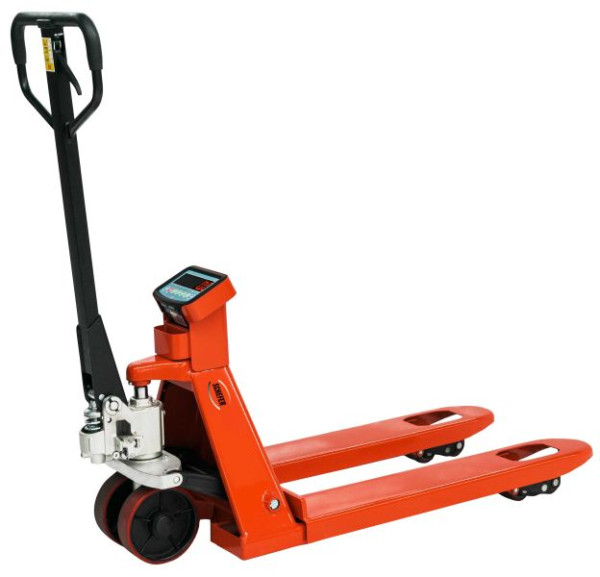 Schefer Gabelhubwagen 2500 kg - 800 mm Premium mit Waage, 1101085W80