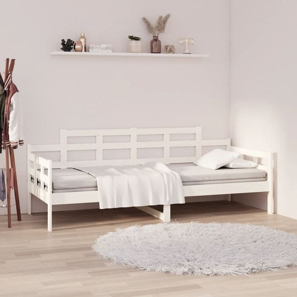 vidaXL Tagesbett Weiß Massivholz Kiefer 90x200 cm, 820328