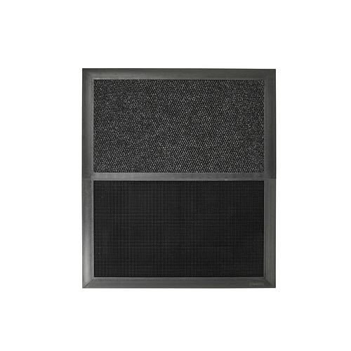 DENIOS Desinfektionsmatte SM, Naturgummi, schwarz/grau, 2 Einsätze, 914 x 1050 mm, 276688
