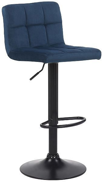 CLP Barhocker Feni Samt, blau, 315722, 4251756432485