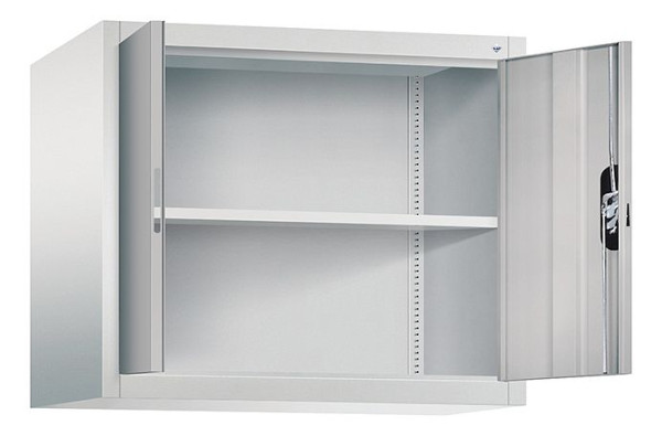 C+P Aufsatzschrank Acurado, H790xB930xT500mm, Farbe: Lichtgrau / Weißaluminium, Muldengriff, 9285-000 S10209