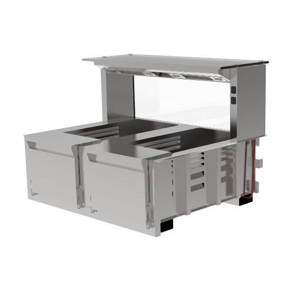 Rieber varithek® EST 2x1/1 -Licht-/Wärmeaufsatz, 91050239