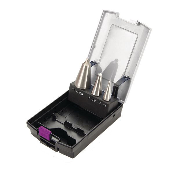 Optimum Blechschälbohrer-Satz HSS, 3-teilig, 3 - 30,5 mm, 3201055
