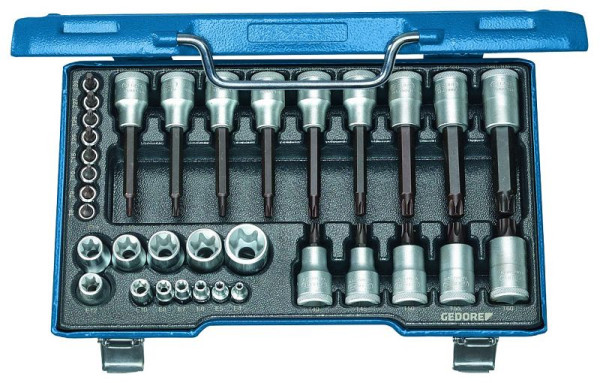 GEDORE Schraubendreher-Satz 1/2"+1/4" 34-teilig, 6129440