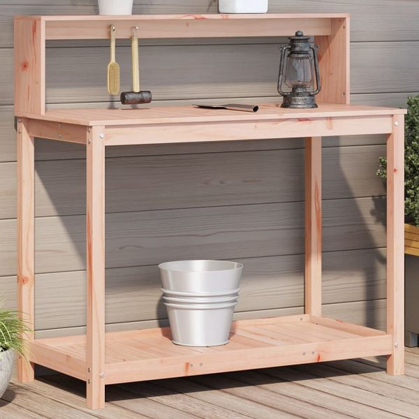 vidaXL Pflanztisch mit Ablagen 108x50x109,5 cm Massivholz Douglasie, 832415